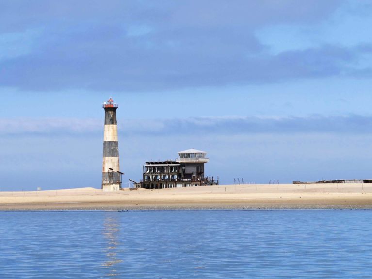 Faro de Walvis Bay en Namibia Faro de Walvis Bay en Namibia